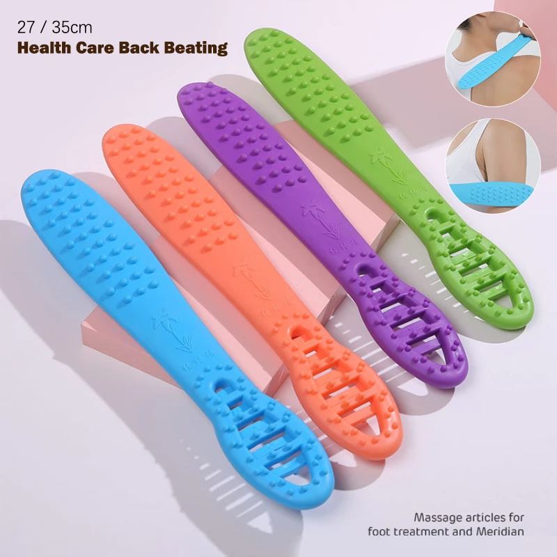 

1PC Health Care Beat Back Beating Small Artifact Fitness Hammer TPR Massager Beat Sha Board Massage Stick For Health Care