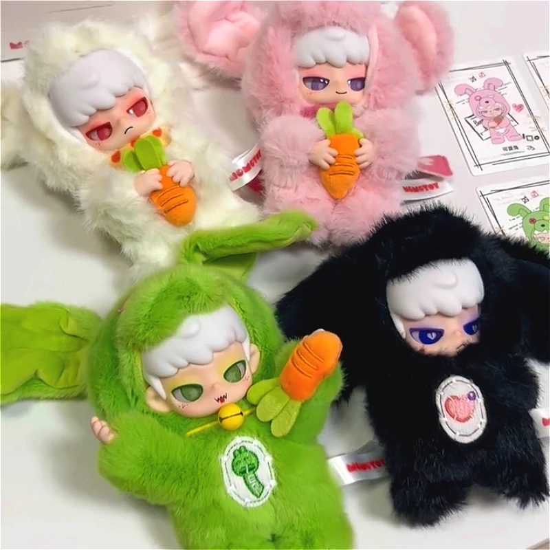 Фото DIKO Lucky BUNNY Series Blind Box: Фигурка кролика в стиле аниме, загадочная коробка-сюрприз DIKO, подвеска-сюрприз, коллекционная виниловая аниме-кукла, подарок №4