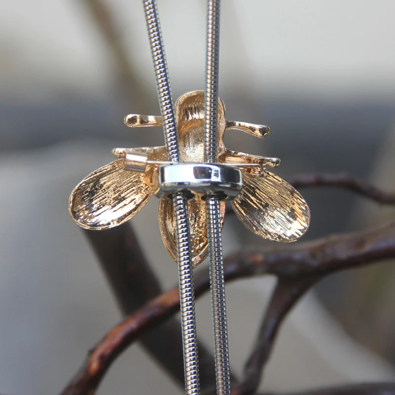 Original design bolotie alloy bee bolo tie for men and women personality neck tie fashion accessory