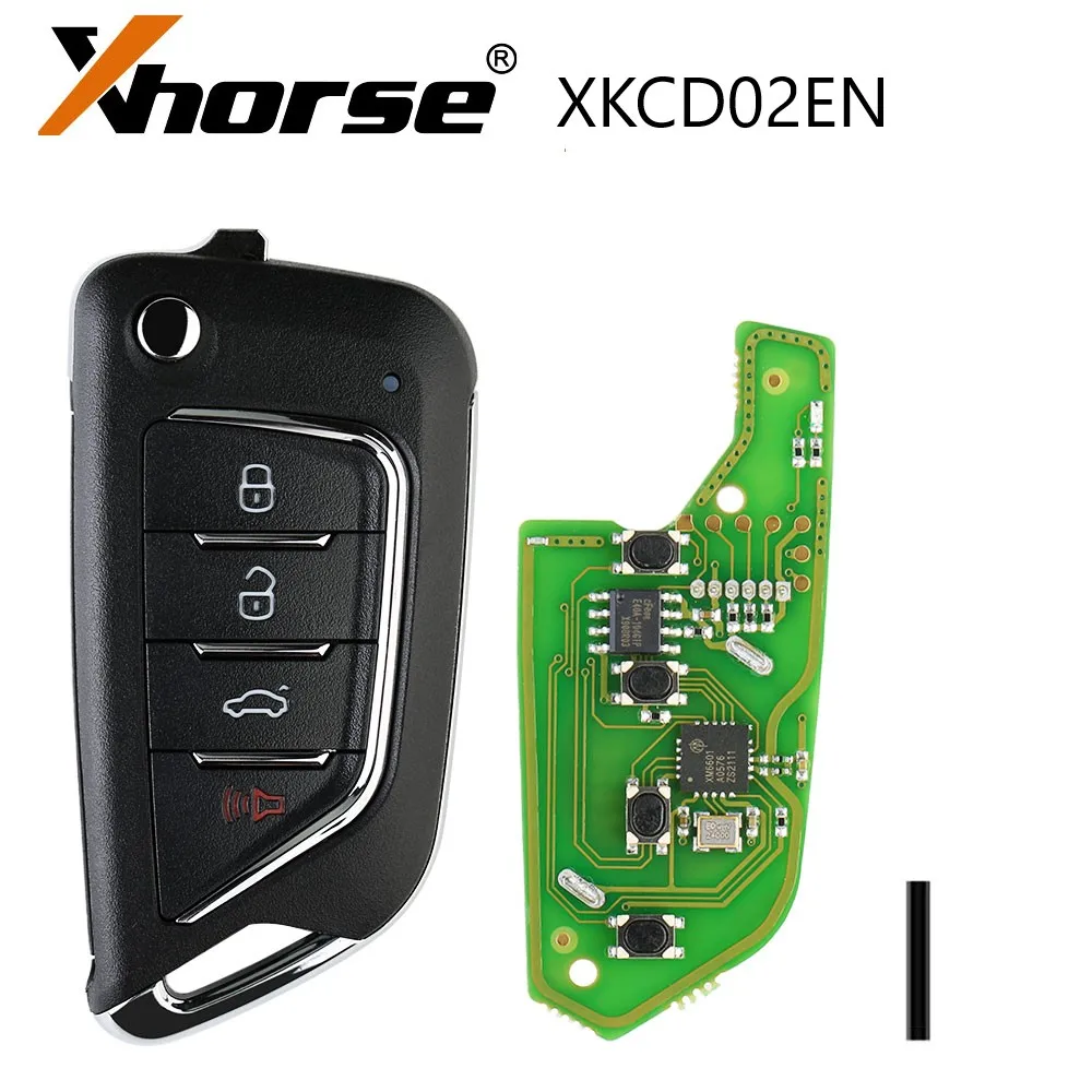 

Xhorse XKCD02EN Wire Remote 4 Buttons for Cadillac Style