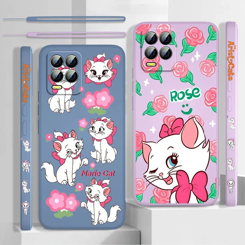 

The AristoCats Case For Realme Q3S GT S7 ST S2 C25Y C21Y C11 C17 Narzo 50A 50i 30 Liquid Left Rope Phone Cover