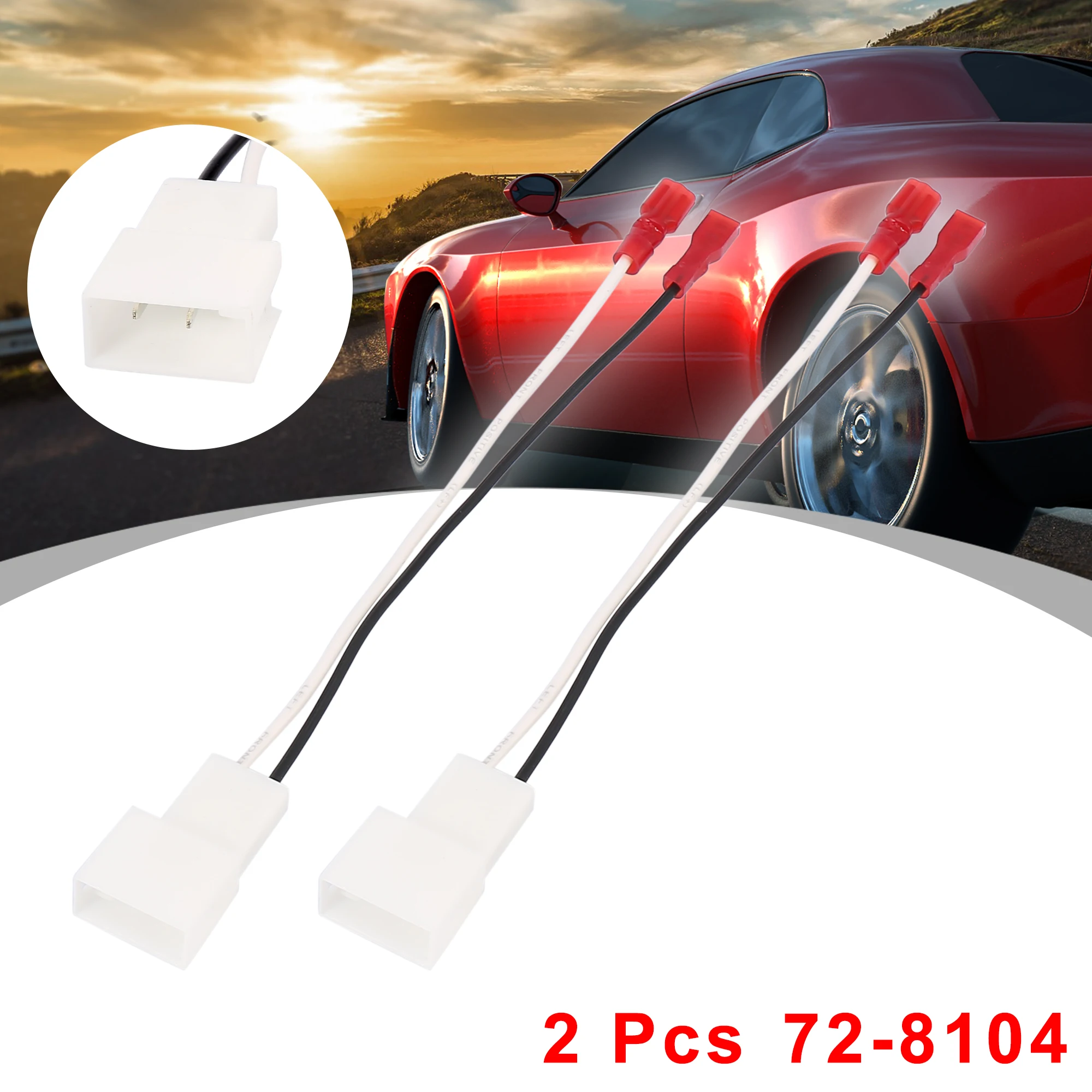 X Autohaux 2pcs 4pcs Car Speaker Connector Harness Adapter 7
