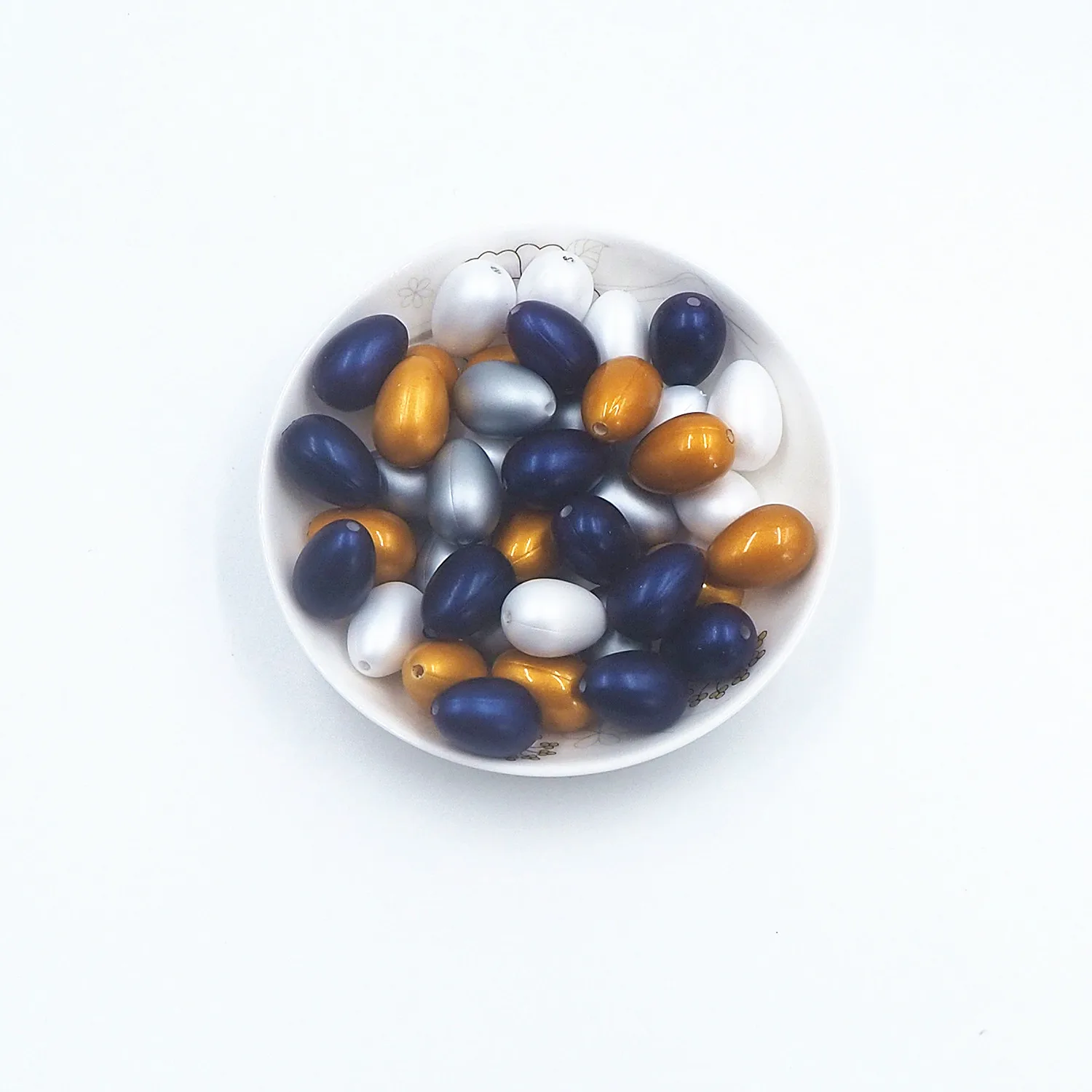 

50 шт., силиконовые бусины Chenkai в виде яйца