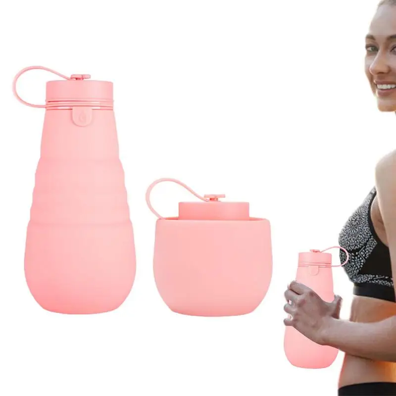 

Портативная бутылка для воды для женщин и мужчин, складная Спортивная бутылка для воды для походов и кемпинга