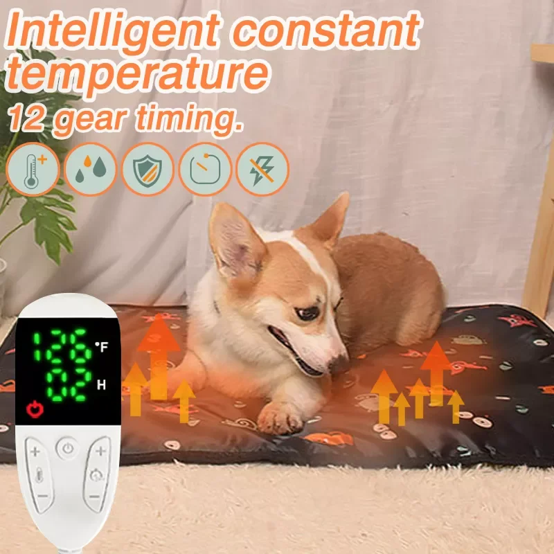 

2023NEW Winter Pet Heating Blanket USB Heating Pad Warm Folding Heated Sheet Waterproof Car Seat Mat for Dog Bed Warmer Mat
