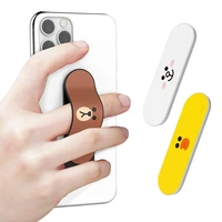 korean line friends mobile phone ring stand support lovely cartoon anti loss headset data cable winder