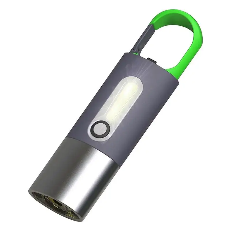 

Светильник для ключей, перезаряжаемые светодиодные фонарики, яркий мини-светильник для ключей, USB карманные фонари с 4 режимами, компактный