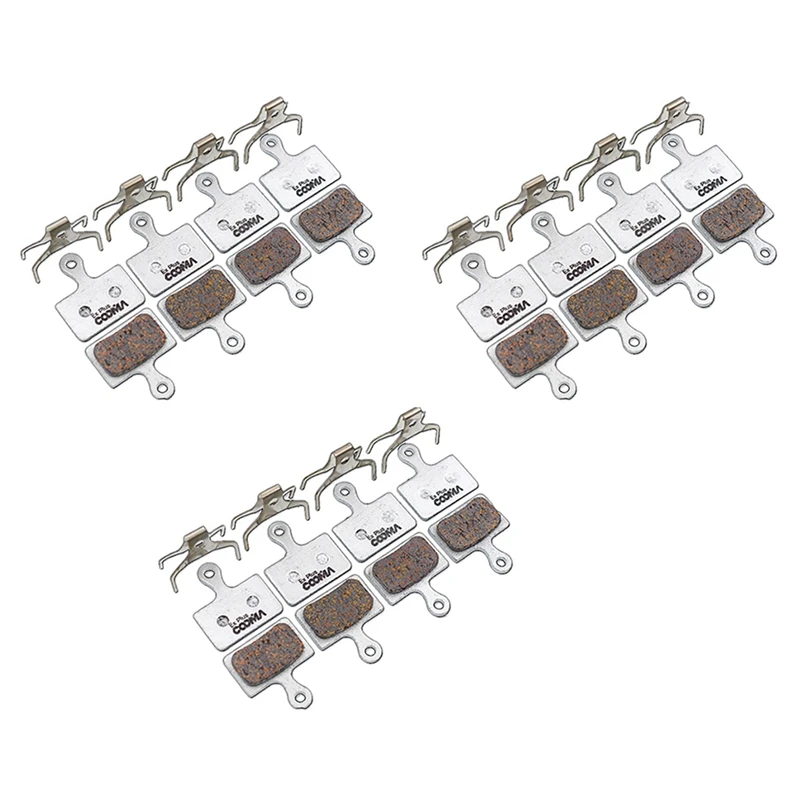 

COOMA SPORT 12 Pairs Bicycle Disc Brake Pads For Shimano XTR M9100 Dura Ace R9100 R9150 Ultegra R8070 RS805 RS505 RS405 RS305