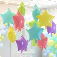 10pcs macaron candy colored 18inch aluminum balloons wedding birthday baby shower party decorations new year globos