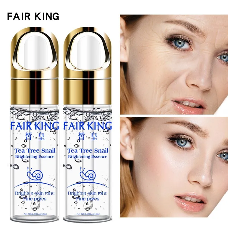 

2pcs Snail Essence Hyaluronic Acid Serum Whitening Moisturizing Lifting Firming Essence Anti-Aging Face Skin Care Repair 15ml