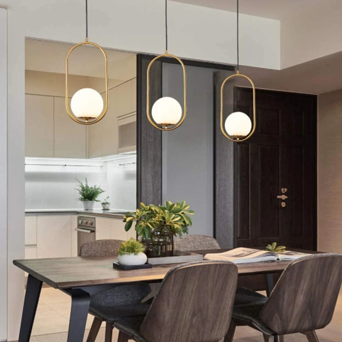 

Honhill Led Hanging Light Chandeliers Nordic Pendant Lamp Decorative Led Ceiling Lamps Home Fixture For Dining Room Bedroom