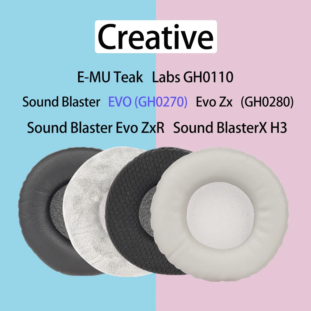Фото Подушечки для наушников Creative E-MU Teak Labs GH0110, звуковой бластер EVO GH0270 Zx GH0280 ZxR, амбушюры BlasterX H3, чехол №1