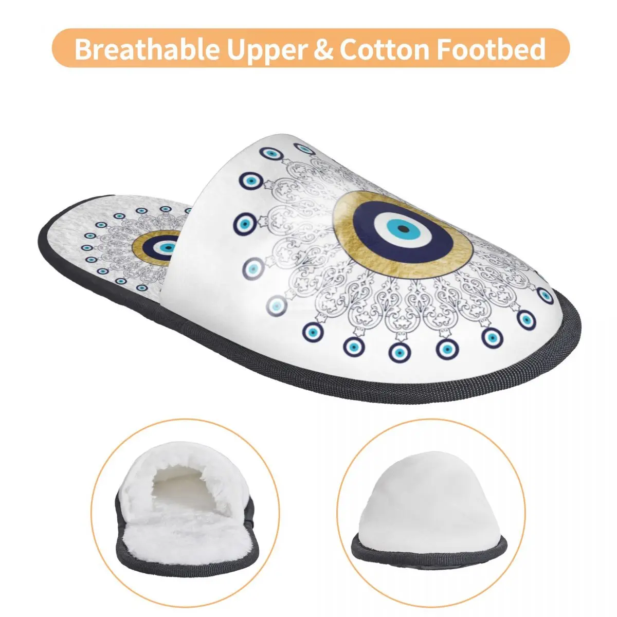 Женские домашние тапочки с эффектом памяти Уютные Тапки из пены Мандала под