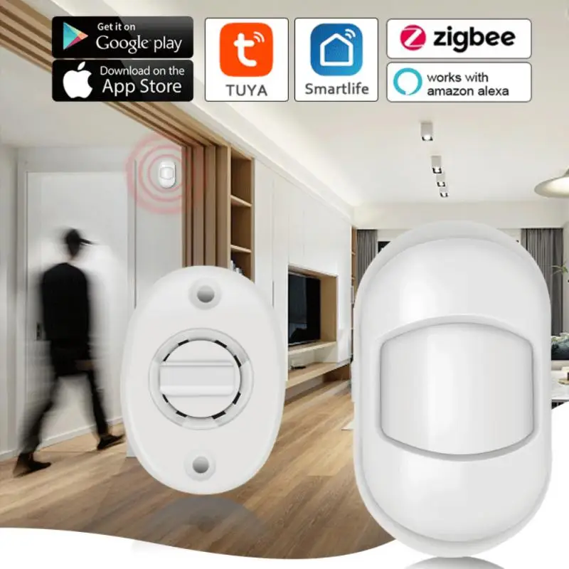 

Tuya Zigbee3.0 Wireless Smart Body Movement Mini PIR Motion Sensor Human Body Sensor Use With Gateway Security Smart Home