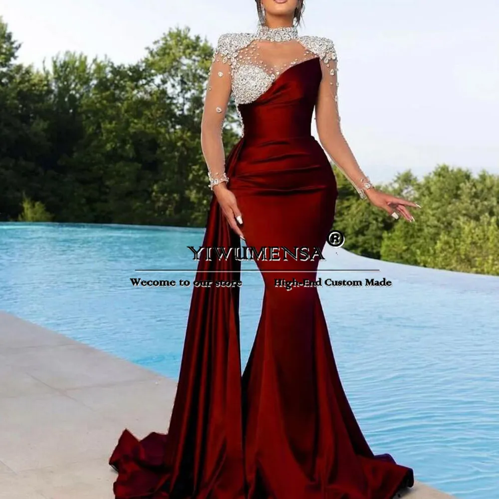 Иллюзионное вечернее платье Yiwumensa для выпускного вечера
