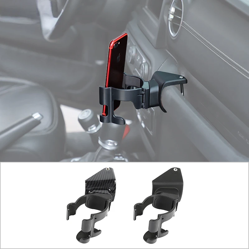 

Car Phone Holder Cup Bracket For Jeep Wrangler JL Jeep Gladiator JT 2018 2019 2020 Car Accessories Interior Parts