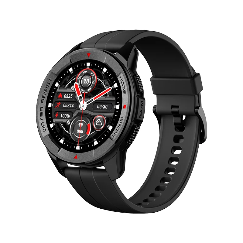 

X1 Smartwatch 1.3in AMOLED HD screen Long endurance 350mAh heart rate waterproof sports smartwatch for men and women iOS Android