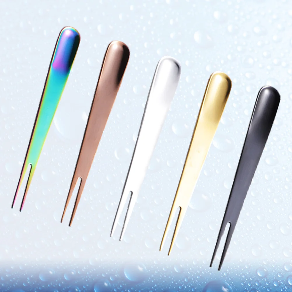 5 шт. вилка из нержавеющей стали с 2 понгами простые выборки для фруктовых салата