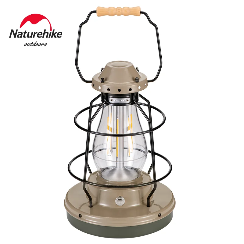 

Naturehike Camp Lamp Retro Ultralight Portable Mood Lighting LED Recharging Tent Dimmable Ambient Lantern Outdoor Hiking Camp