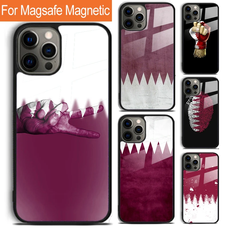 Чехол для iPhone 16 15 14 13 12 11 Pro Max Plus Magsafe Магнитный чехол с национальным баннером и