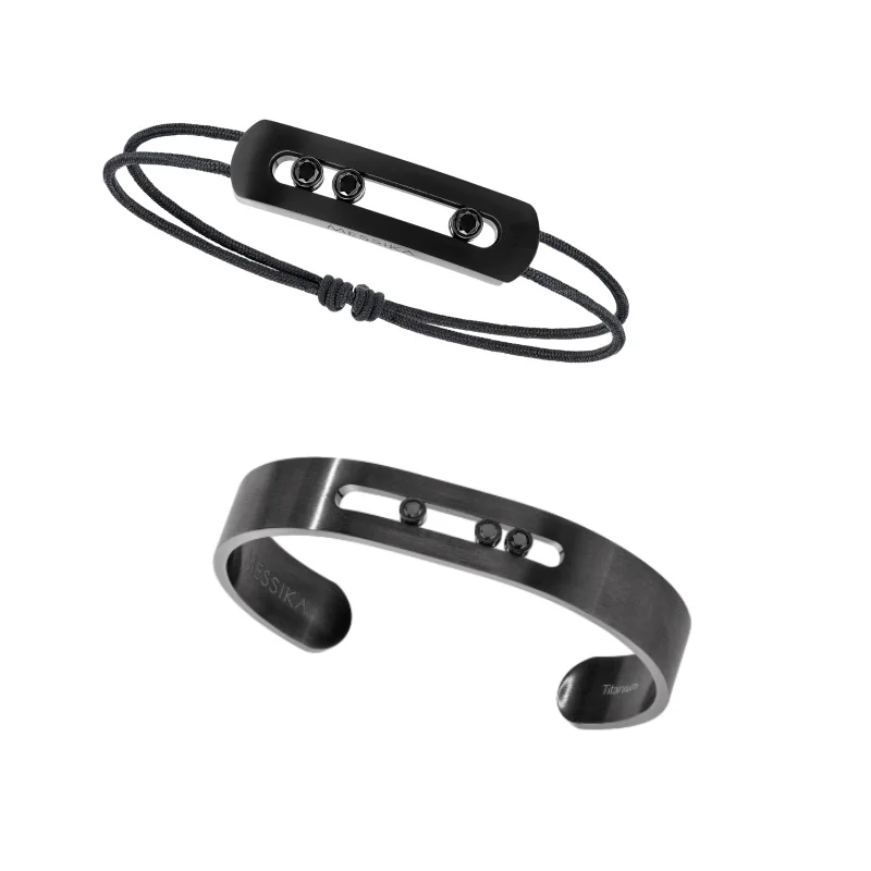 Браслет Move Uno мужской раздвижной черный браслет воина европейские и американские