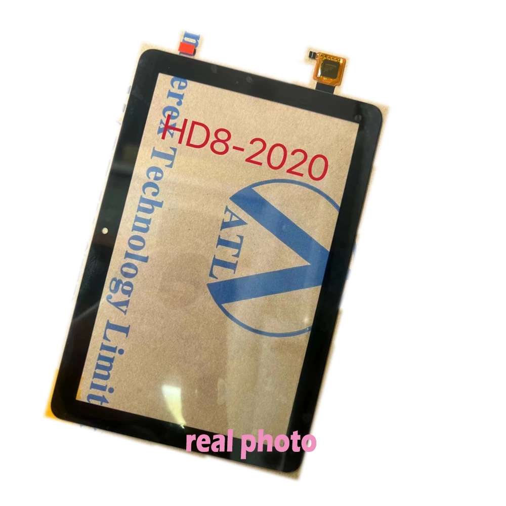 Протестировано 8 0-дюймовый сенсорный экран для Amazon Fire HD8 HD 2020 10-го поколения K72LL4