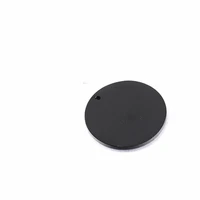 20pcs 20mm 25mm black gold color mirror polish stainless steel round discs charms with clasps for diy making necklaces bracelet