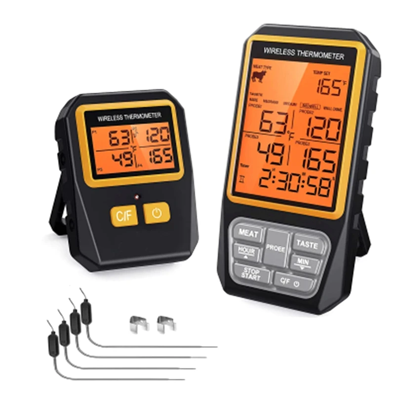Беспроводной термометр для мяса 328Ft цифровой кухонный градусник гриля коптильни