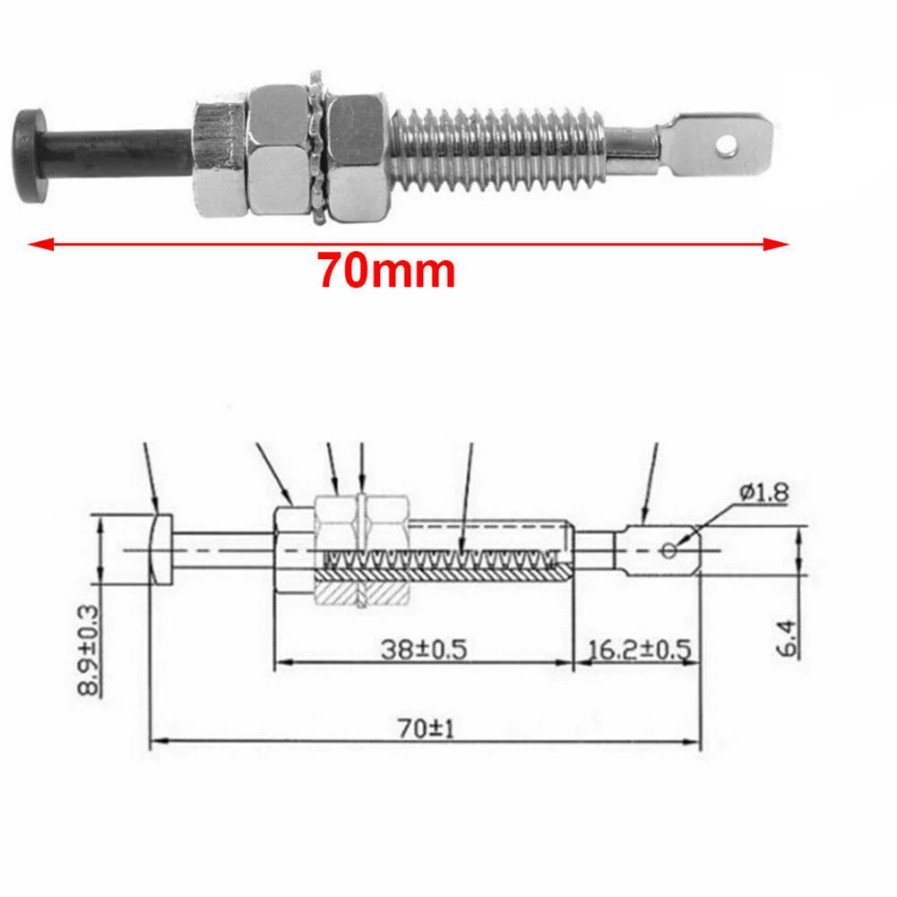 

Car Pin Switches Universal Adjustable Alarm Bonnet Door Electronic Intrusion Jamb Light Hood Silver Truck Trunk