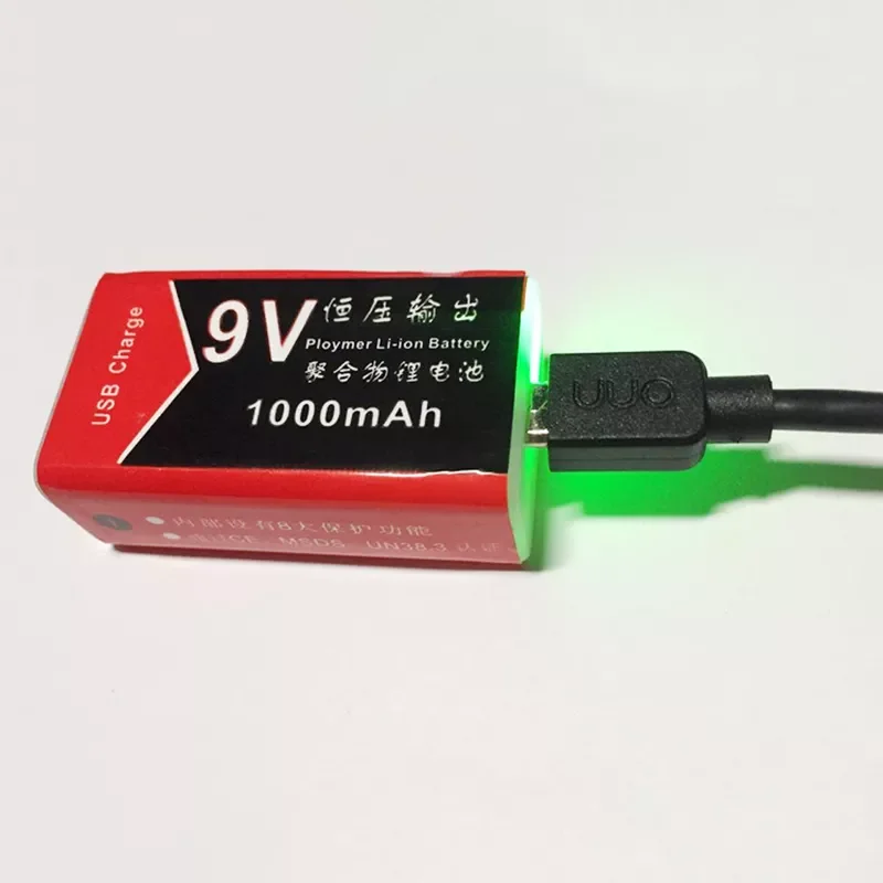 

USB Charging 9V 1000mAh Li-ion Battery USB Rechargeable battery 9v lithium for Multimeter Microphone Toy Remote Control KTV Use