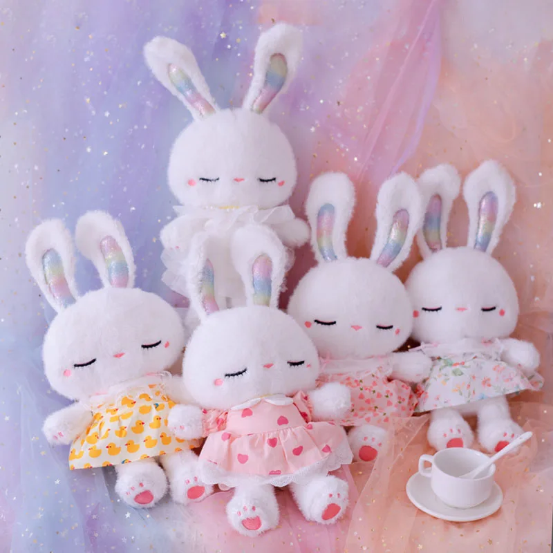 Милый кролик плюшевые игрушки милые куклы с одеждой плюшевая игрушка мягкая