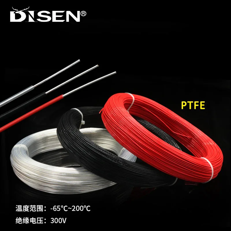 

1M PTFE High Temperature Silver Plated Wire Single Core Cable For Household Appliances Multicolor Options