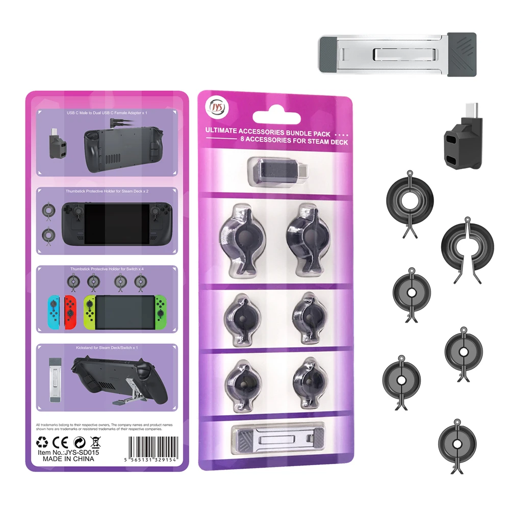 

Rocker Protection Kit with Back Bracket and Type-c Adapter Accessories for Steam Deck ns Switch NS Oled/lite Controller