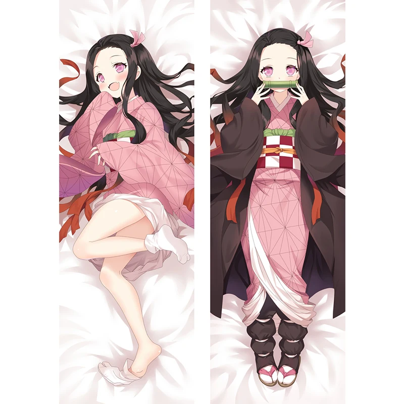 

Anime Demon Slayer: Kimetsu no Yaiba Kamado Nezuko Cosplay Dakimakura Pillow Case Hugging Body Prop