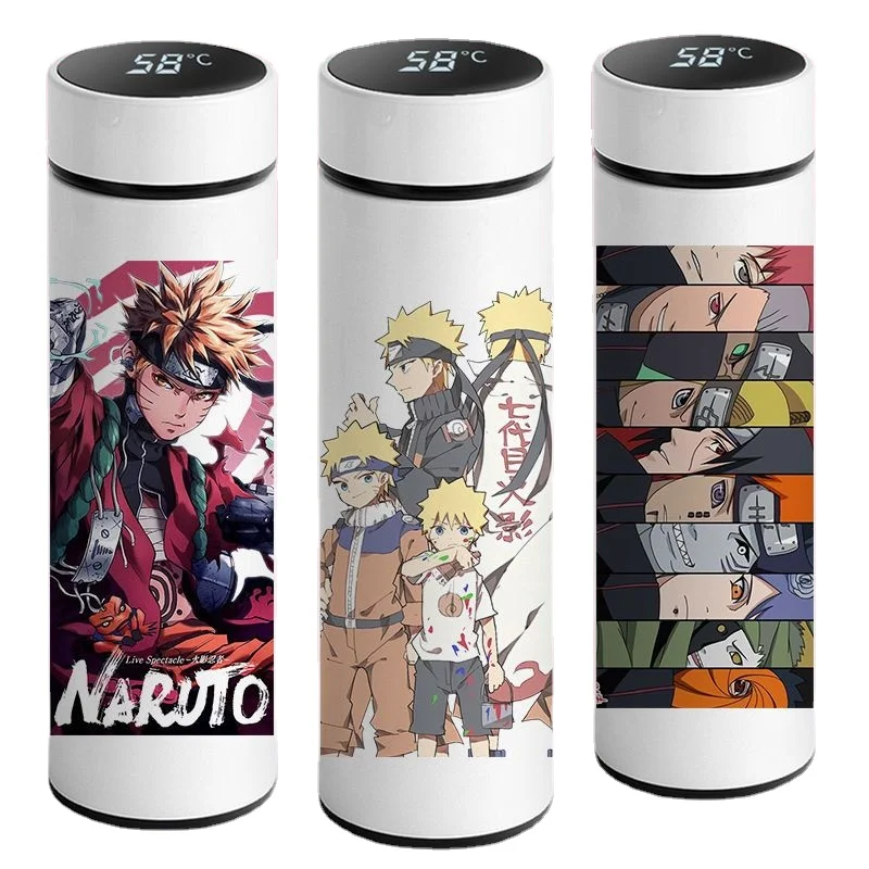 

Naruto smart children's thermos cup water cup Naruto Sasuke Kakashi with soil ferret temperature measurement display temperature