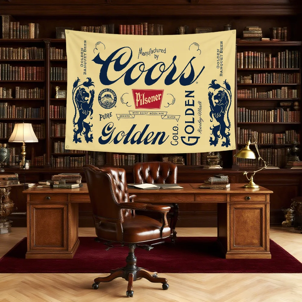 Флаг с логотипом пива C-Coors Banquet для кемпинга, пикников, вечеринок, украшения дома, баннер для декора на открытом воздухе (art.: 3920dae974ff5) - 3920dae974ff5