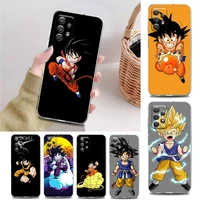 dragon ball z of son goku clear phone case for samsung a01 a02 a02s a11 a12 a21 s a31 a41 a32 a51 a71 a42 a52 a72 tpu case