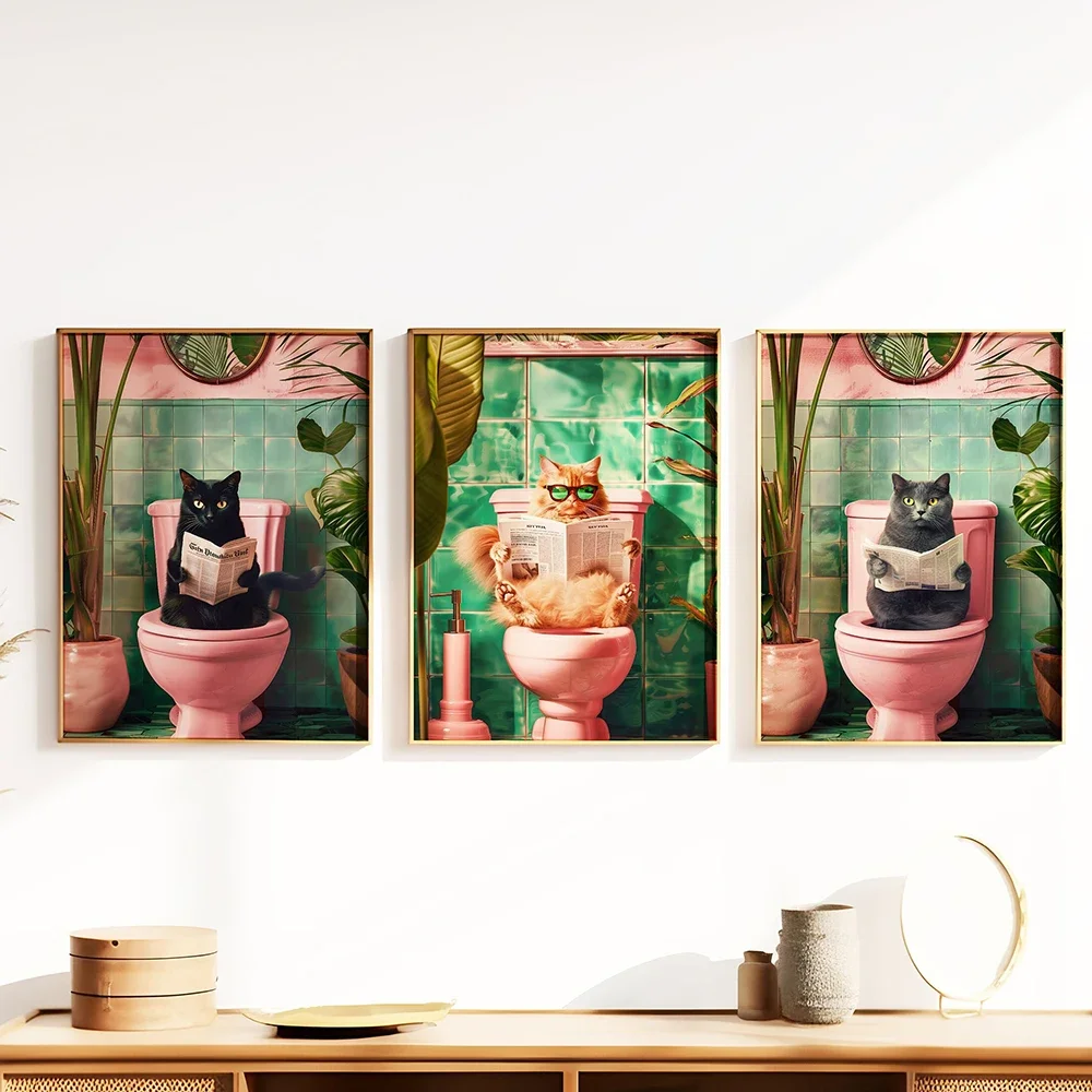 Картина-постер на холсте для гостиной ванной комнаты