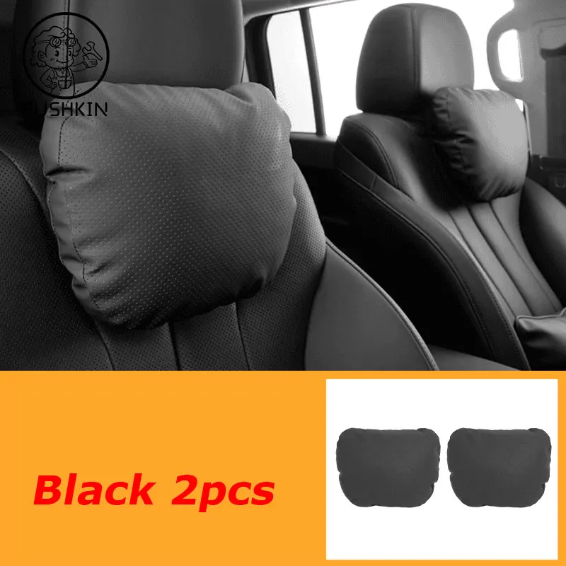 

Для Great Wall GWM Haval H9 MKII 2024 2025 Подушка для шеи из искусственной кожи Подушки из пены с эффектом памяти Пояс и спинка Автомобильные аксессуары