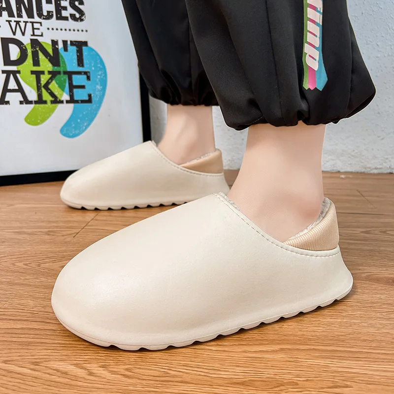 

ZTX-100 новые мужские водонепроницаемые Нескользящие хлопковые тапочки с закрытым носком