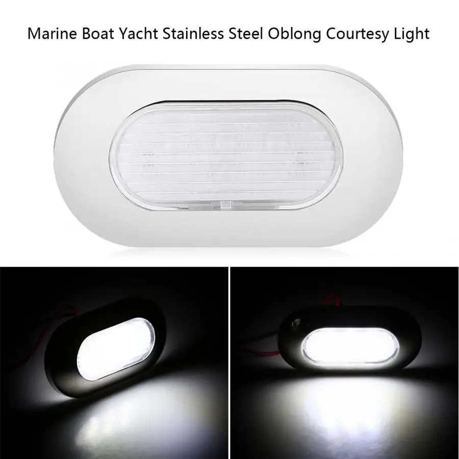 Беласветодиодный светодиодная Морская Лодка-яхта 12 В из нержавеющей стали