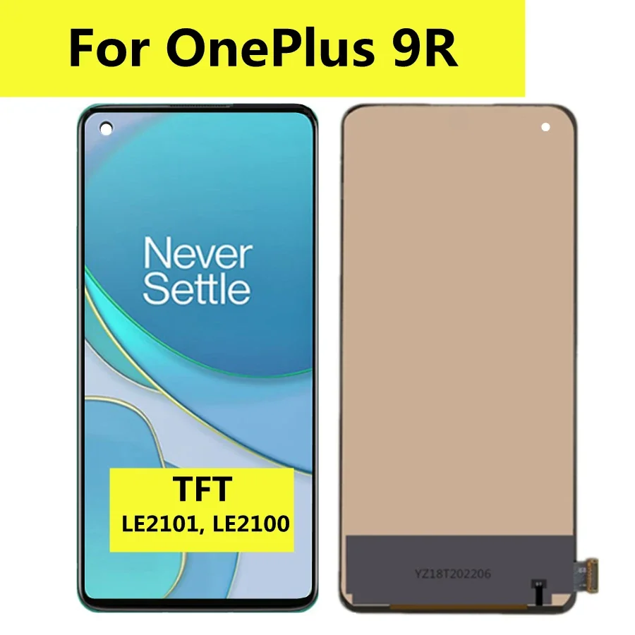 ЖК-дисплей 6 55 &quotTFT для OnePlus 9R сенсорный экран с дигитайзером Oneplus LE2101 LE2100 ЖК-экран 1