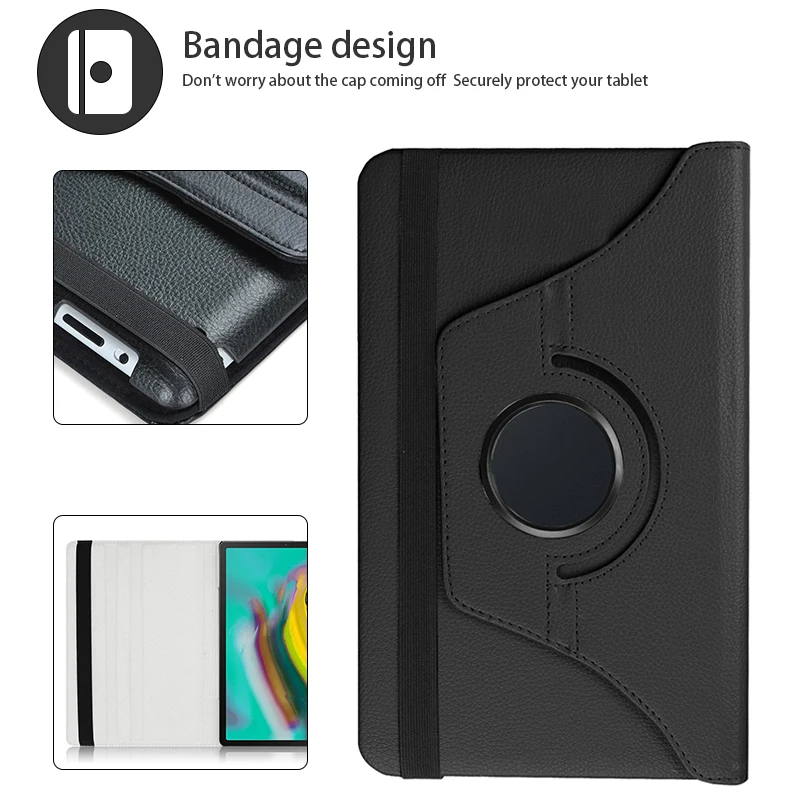 Tab A8 10 5 2021 X200 чехол для планшета Samsung Galaxy A 9 7 SM-T550 T555 P550 P555 вращающийся на 360 градусов