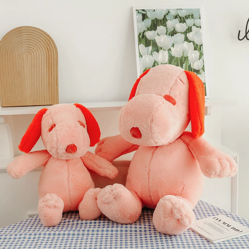 Фото Мягкая и милая кукла-щенок Snoopy, большая декоративная подушка, Мультяшные плюшевые игрушки для сна, детские фигурки на день рождения №3