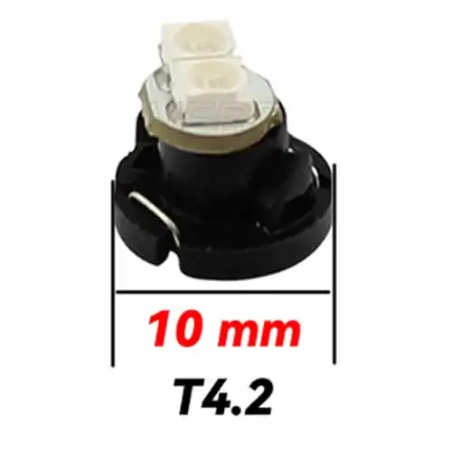 

10 шт. T3 T4.2 T4.7 светодиодный 3528/5050 SMD Индикатор фотолампы автомобильные кластеры приборной панели боковая Поворотная лампа DC12V