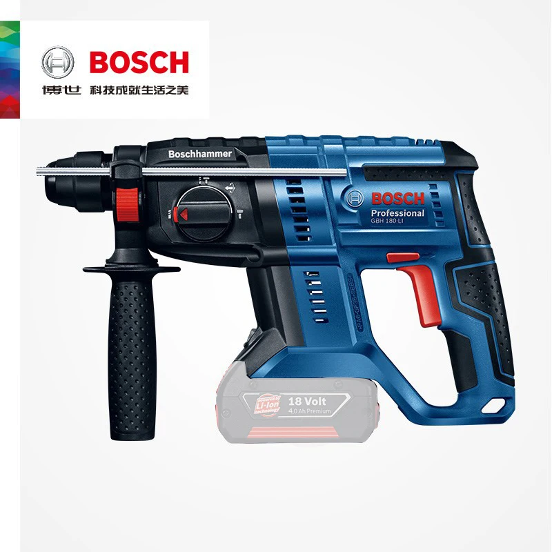 

Дрель ударная Bosch, многофункциональная электрическая литиевая аккумуляторная ударная дрель с четырьмя ямами, 18 в, GBH180