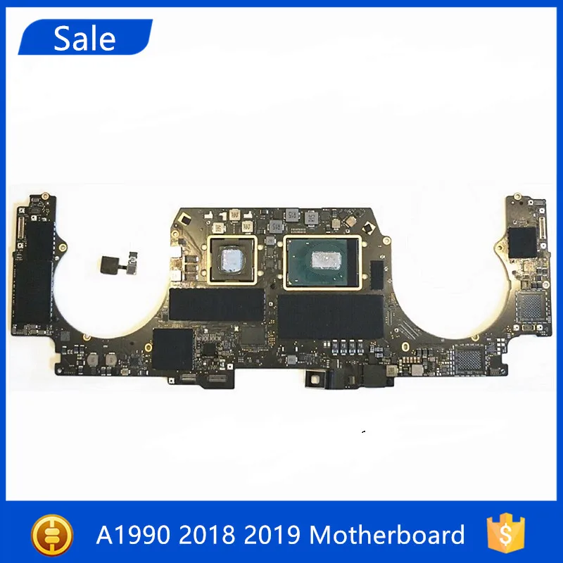Оригинальная материнская плата для ноутбука A1990 2018 2019 года для MacBook Pro 15 дюймов 820-01041-A 2,2 2,6 16 ГБ 32 ГБ 256 ГБ 512 ГБ 1 ТБ логическая плата