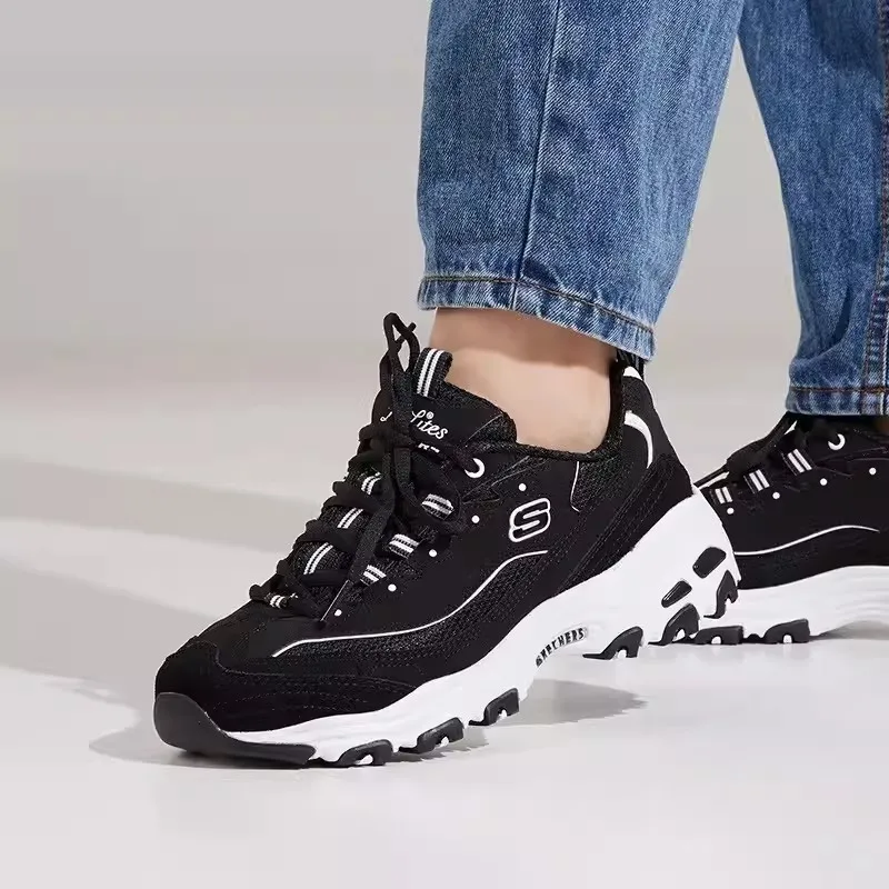 Skechers Женские кроссовки Fashion Повседневная обувь Ретро амортизирующая Panda