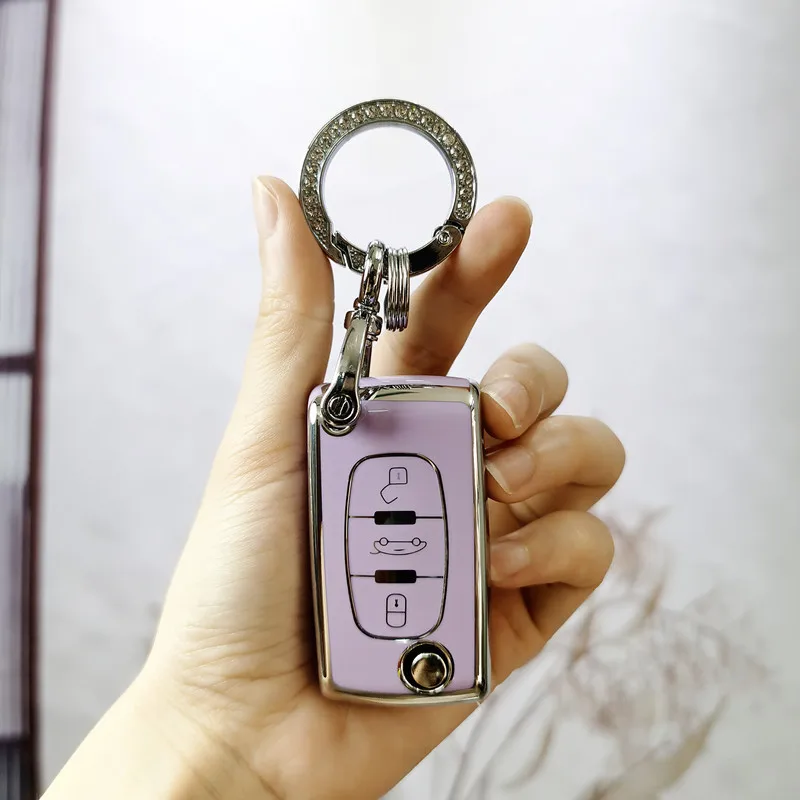 

TPU Car Key Case For Peugeot 107 206 207 208 306 307 308 406 407 408 607 807 3008 5008 For Citroen Xsara Picasso Berlingo C2-C8