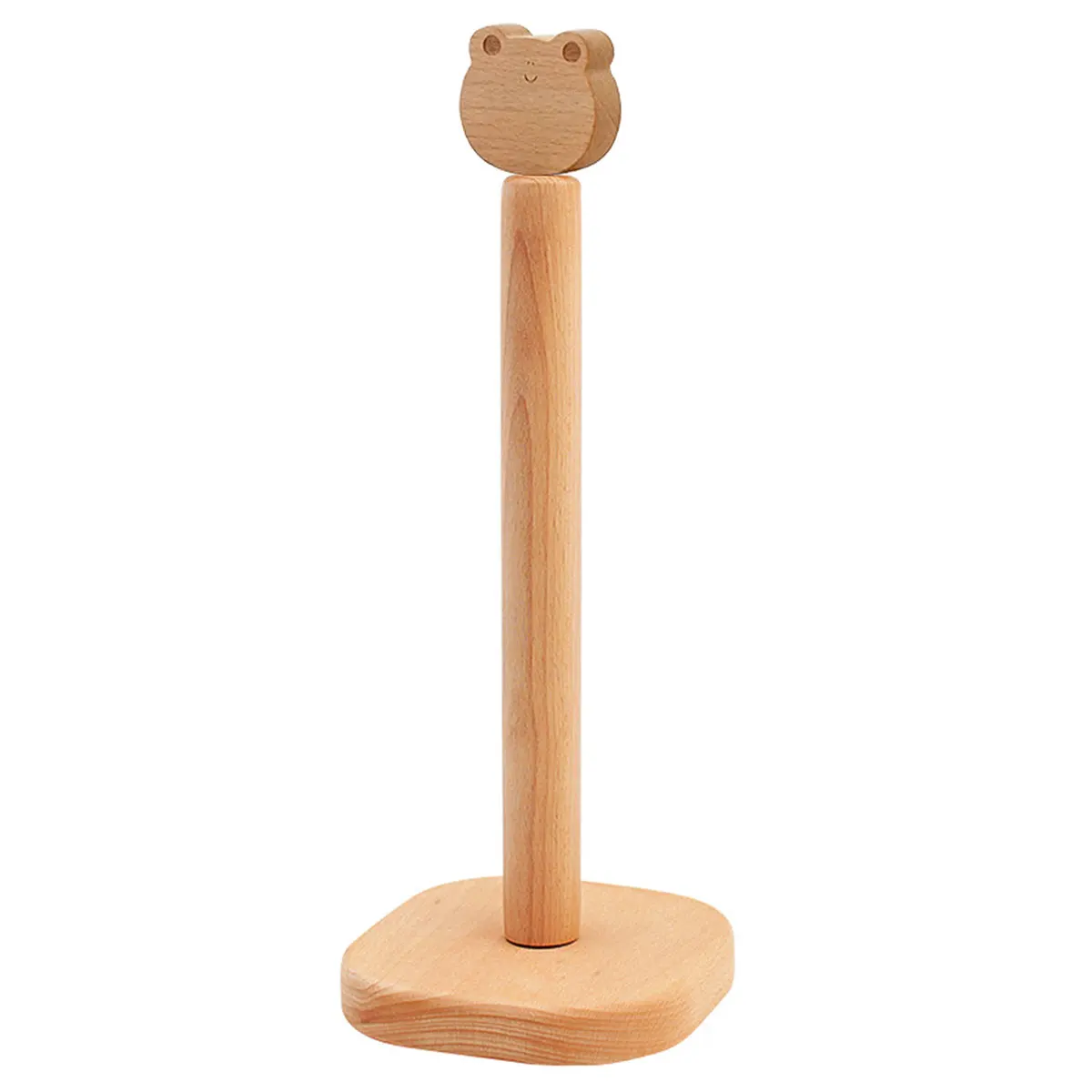 

Держатель для салфеток, деревянная подставка для рулонов, органайзер, милая мультяшная подставка для головы, бумажных полотенец, вертикальный держатель для рулонов бумажных полотенец